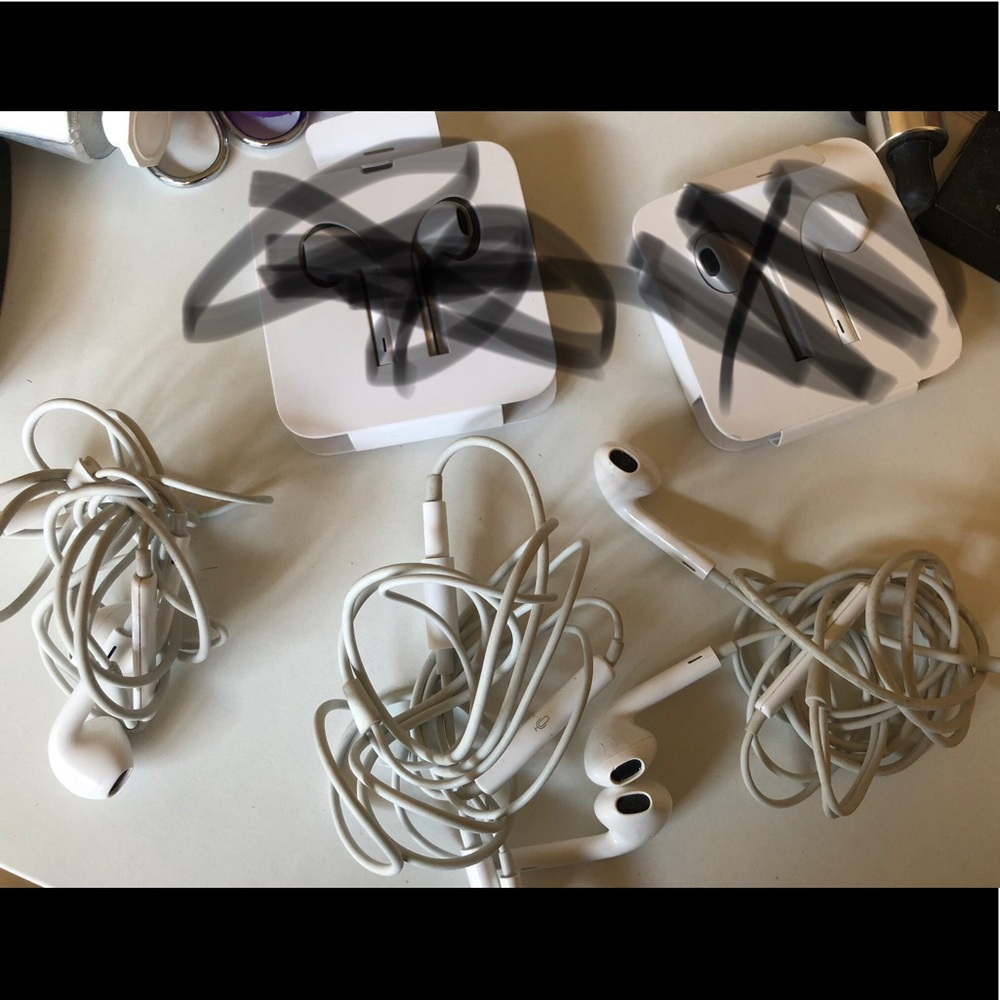 3 used iPhone EarPods